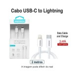 Cabo-USB-C-to-Lightning-PRITECH-2.1A-2-metro-branco